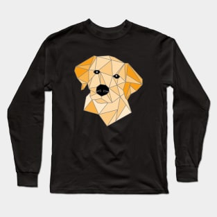 Labrador Yellow Stained Glass Long Sleeve T-Shirt